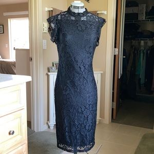 Enfocus Studio Black Lace Dress